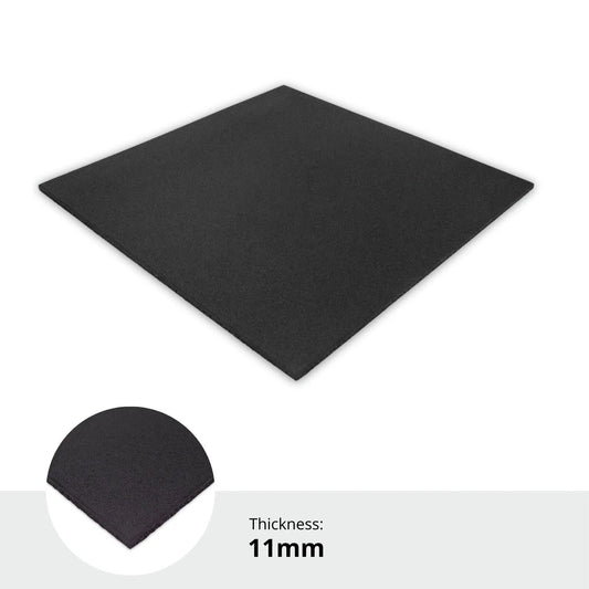 11mm Gym Flooring Tiles - 100cm x 100cm  Sprung Pro