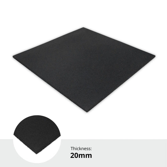 20mm Gym Floor Mats  100cm x 100cm  Sprung Pro