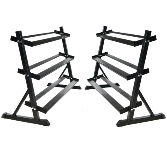 2 x Dumbbell Storage Rack for 16 pairs 2.5kg - 40kg set