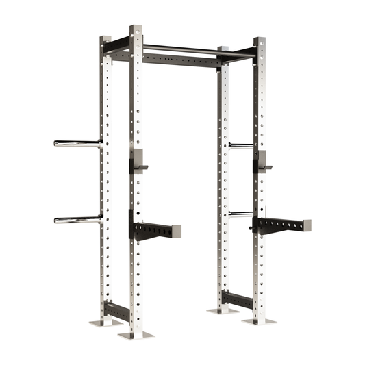 Product image of a Stainless Steel and Black Half rack