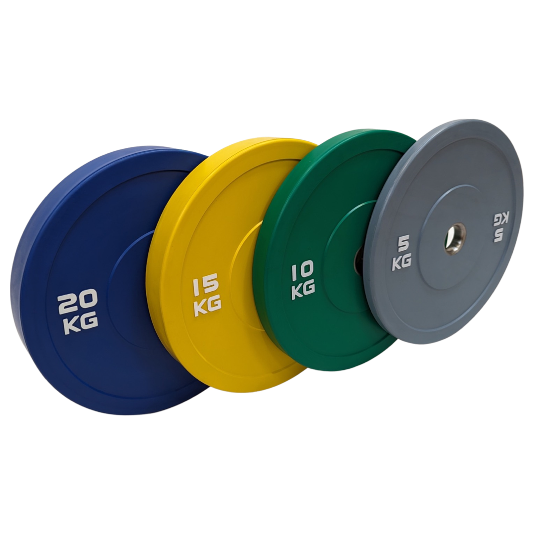 100kg Set of Coloured Bumper Plates