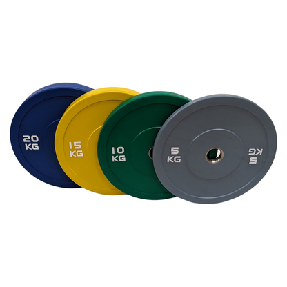 100kg Set of Coloured Bumper Plates