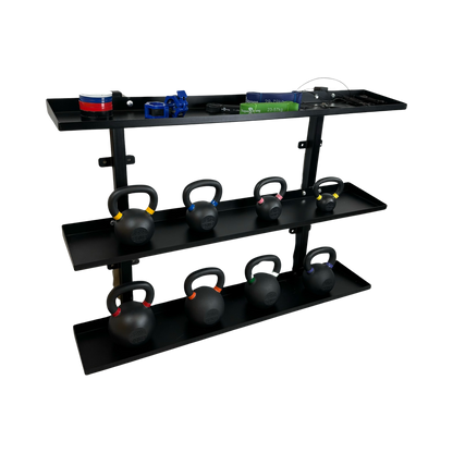 Kettlebells Set with Rack - Wall Mounted Rack