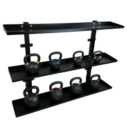 Kettlebells Set with Rack - Wall Mounted Rack