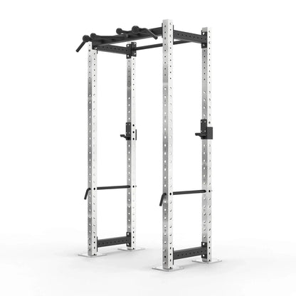 Compact power rack with globe pull up bar