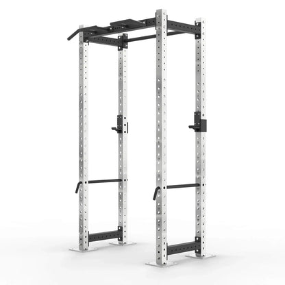 Compact power rack with multi grip pull up bar