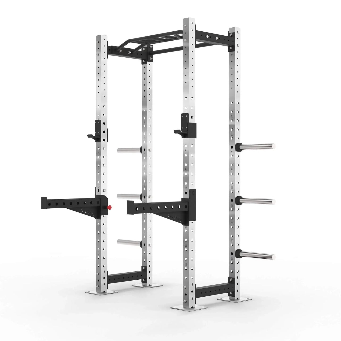 Stainless steel Half rack with monkey grip pull up bar