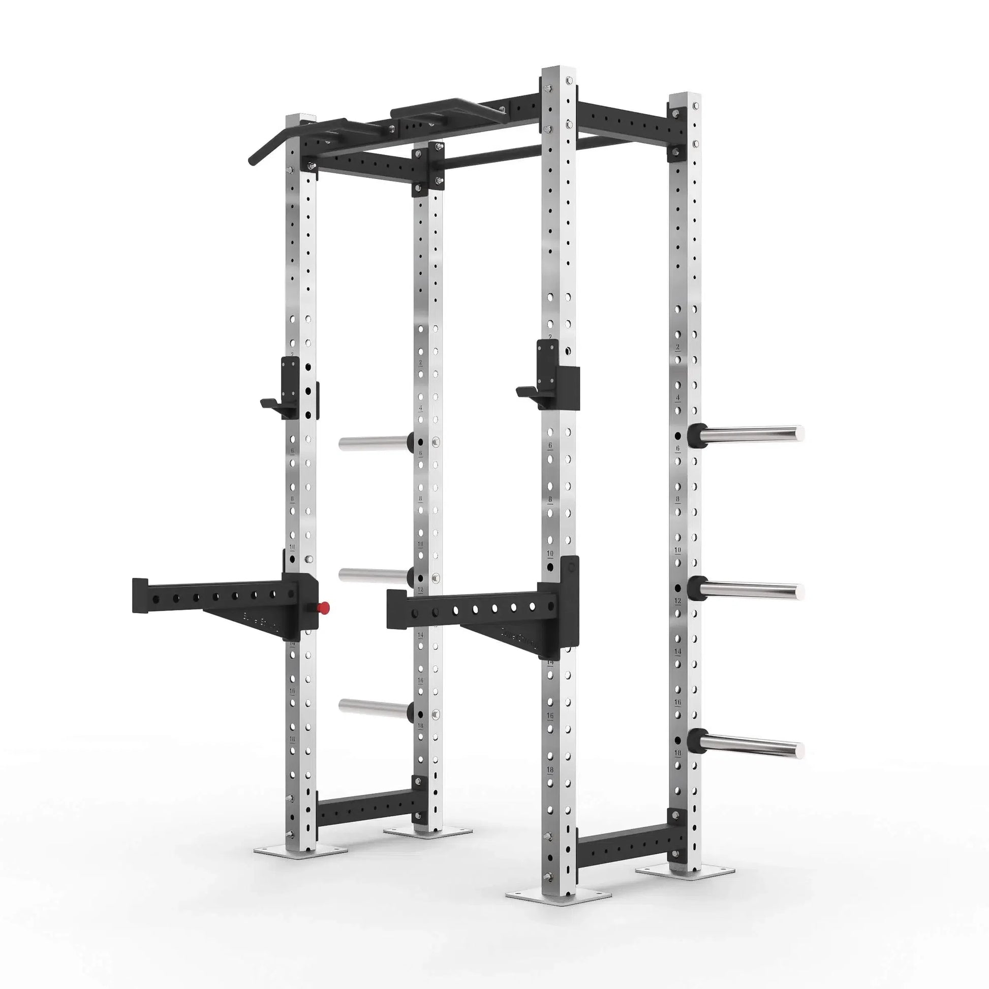 Stainless steel Half rack with multi grip pull up bar