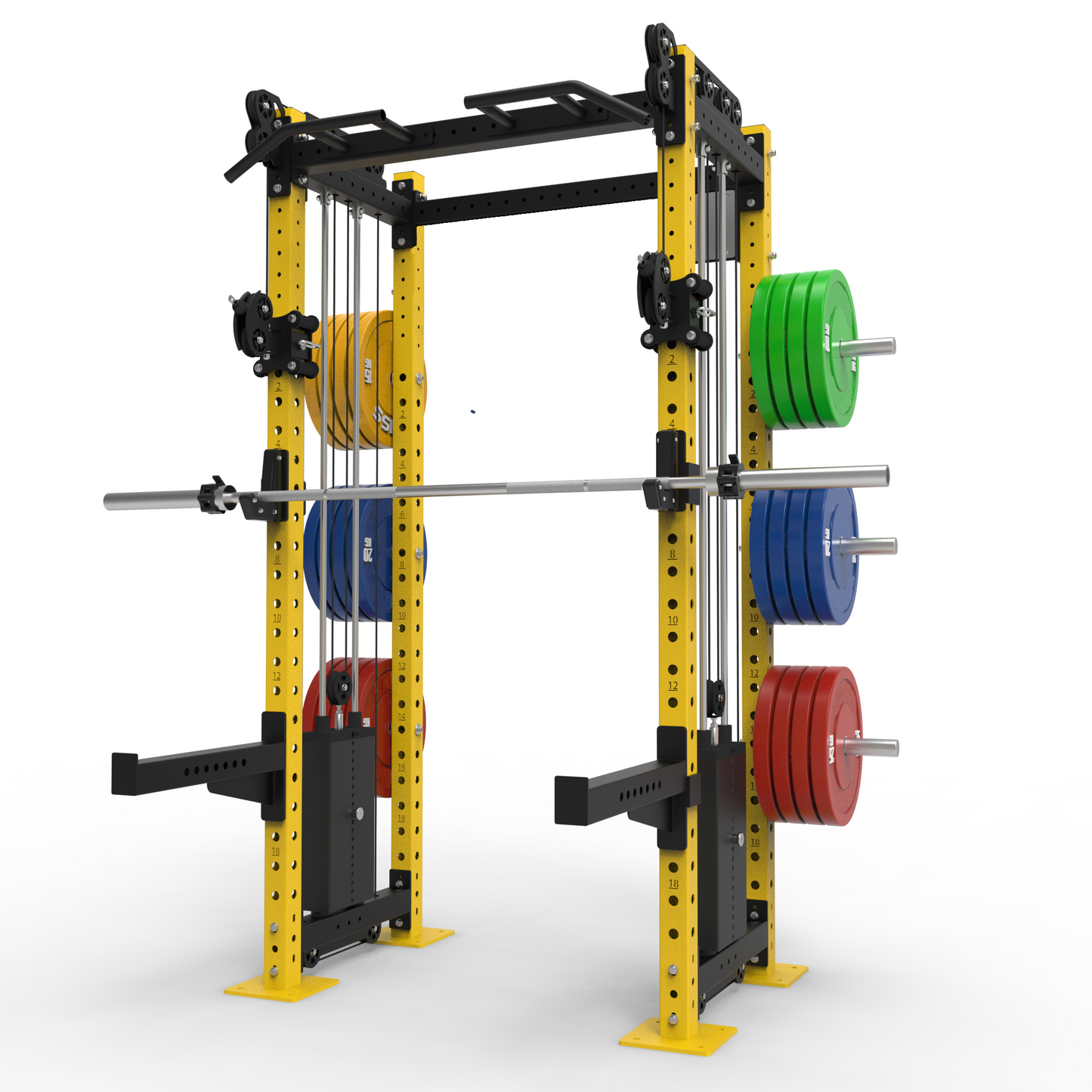 PRO Cable Pulley Half Rack with 2 x 120kg Stacks