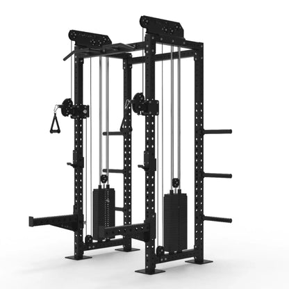 PRO Cable Pulley Half Rack with 2 x 120kg Stacks