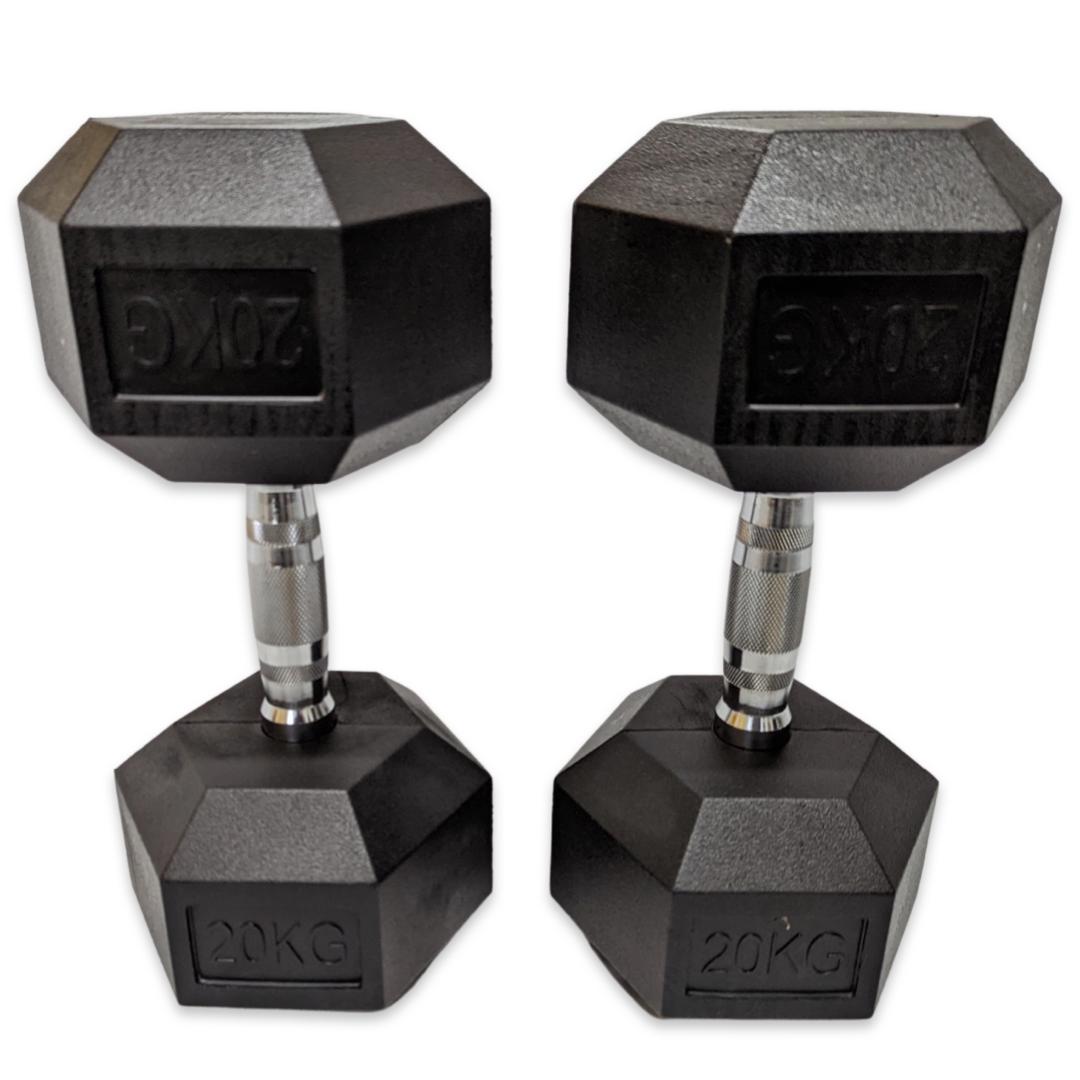 Dumbbell HEX 20KG (Black)