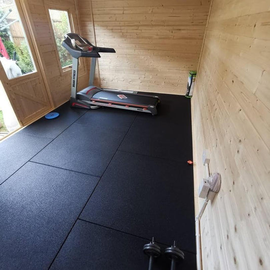 20mm Gym Floor Mats 100cm x 100cm Sprung Pro