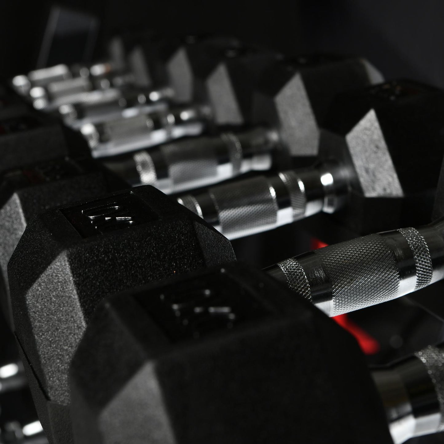 Hex Dumbell Set - 2.5kg-30kg. 12 pairs increments of 2.5kg